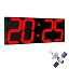 45cm-gps Auto-sync Wall Clock(red)