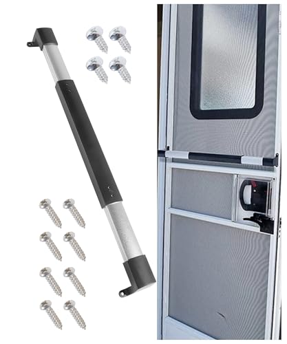 PAIYUE RV Screen Door Handle,Car Accessories RV Screen Door Handle Grab Bar with Non-Slip Grip,Adjustable from 21-5/8 to 28-5/8 Inch,Suitable for Camper,Travel Trailer,Motorhome,Truck,Etc.