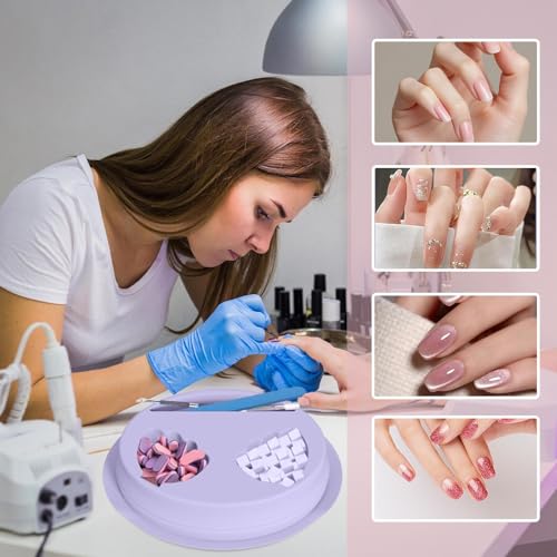Bol de trempage pour ongles réutilisable en silicone haute résistance - 2