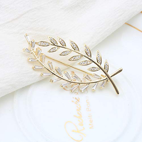 Gold Wheat Brooch Pins For Women Fashion Valentine #TOP3
