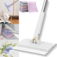 Kit De 2 Mini-balais à Franges Avec 4 Têtes De Rechange - Essorage Automatique, Pour Toutes Les Surfaces