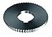 Cleveland C45233 Screw Slotting Saw, High-Speed Steel, 90 Teeth, 14 Wire Gauge, 1-3/4" Cutter Diameter, 1/16" Face Width, 5/8" Hole Size (Pack of 6)