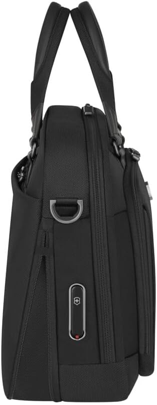 Victorinox Werks Traveler 7.0, Compact Briefcase, Briefcase with 14" Laptop and 11’’ Tablet Compartment, Black