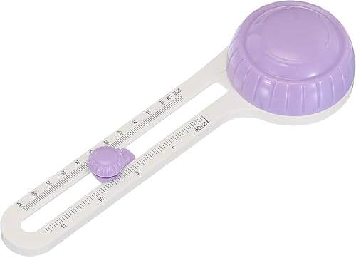 Cortador Circular Portátil de Papel para Artesanato e DIY 10cm a 32cm de diâmetro (Roxo)
