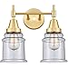 Innovations 447-2W-SG-G184 2-Light Bath Vanity Light Satin Gold