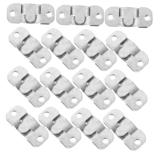 Image of Generic 30pcs Heavy Duty Mirror Holder Clips Interlocking Picture Hangers Universal Frame Hanger Set