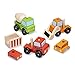 Melissa & Doug Stacking Construction Vehicles Wooden Toy Set