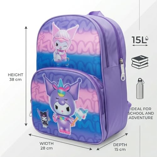 Image of Stylbase 15 Inch 3D Cartoon School Bag for Boys & Girls | Waterproof Lightweight Polyester Kids Backpack with Bottle Pocket | Ideal School Bags for Kids Nursery, LKGClass (3-5 Years)