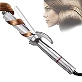 ❤ Ahorre Tiempo y Dinero: Esta rizadora se puede usar en seco y húmedo, que es segura para todos los tipos de cabello y logra excelentes resultados. Con esto, no tiene que ir al salon para pasar el tiempo, y puede hacer una peinado profesional por usarlo.