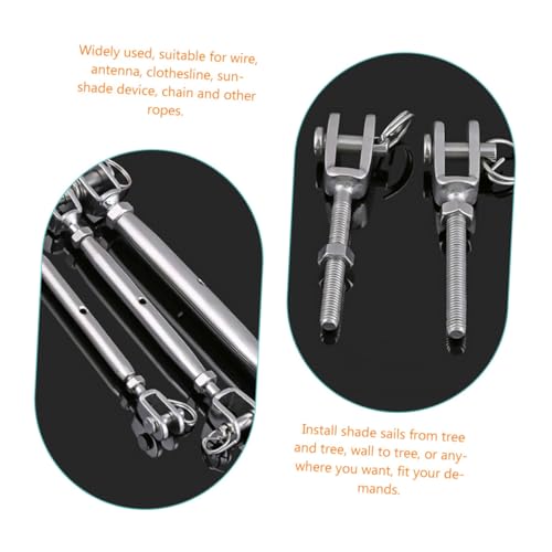 Tensor para cable de acero inoxidable con cuerpo cerrado, uso pesado miniatura 5