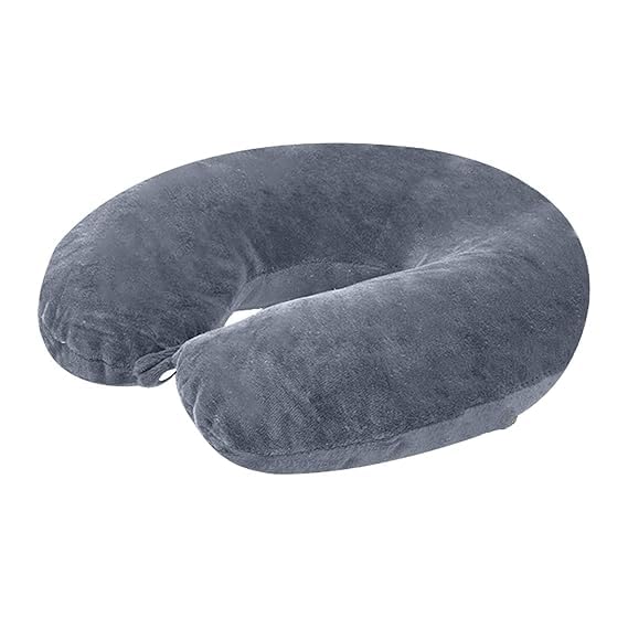 lepax cable Lepax Velvet Neck Pillow for Travelling Sleeping Pillow Great for Long Road Comfortable Trips and Flight All in one Pack of 1 (Grey)||204-picture-31