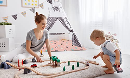 Portable Baby Play Mat Machine Washable, Foldable Crawling Mat For Floor 43X43” Baby Playpen Mat, Soft Non Slip Non-Toxic Playmats For Infants, Kids Tent Mat Square #TOP6