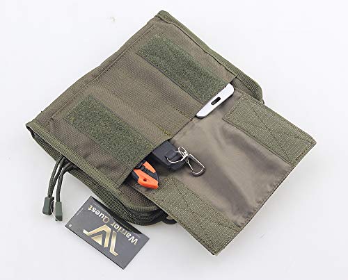 Warrior Quest Low Profile Organizer Pouch – Molle System Utility Pouches Tactical Medical Pouch Tools Accessories Pouch (Olive Drab Green)