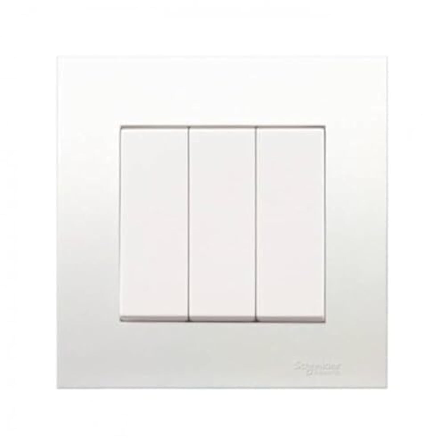 Schneider Electric 16AX 250V Vivace 3 Gang 2 Way Switch, Silver