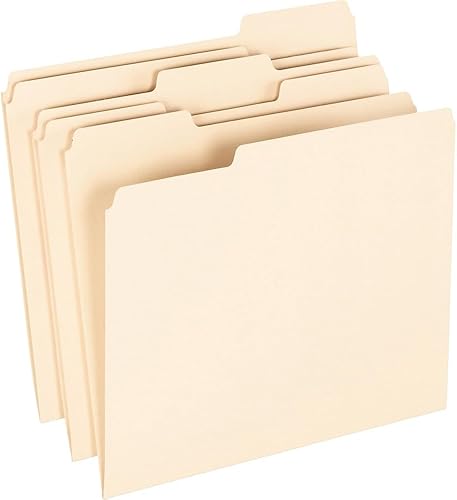 Earthwise by Pendaflex 74520 - Carpeta de papel reciclado, corte de 13, Ltr, Manila (caja de 100)