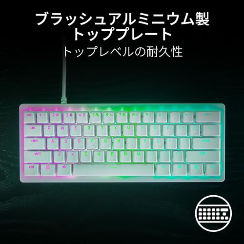 Razer(レイザー) Huntsman V3 Pro Mini JP (White Edition) RZ03-04991900-R3J1 の商品画像 9