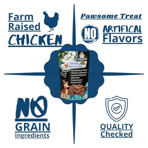 Image of Chicken & Water Chestnut Dog Treat | Protein Rich | Fiber Rich | Crunchy Healthy Snacks | 45g