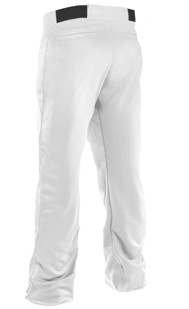 Joe's USA Men's Open Bottom Relaxed Fit Baseball Pants-M-Adult White