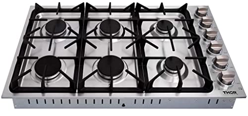 THOR Kitchen Professional 36-inch Cooktop/Rangetop in Stainless Steel - Model TGC3601 - Image 3