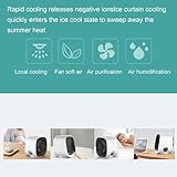 3-In-1 Portable Air Conditioner, Mini Home Ac with Humidifier Purifier & Light, Usb Powered Cooler with Water Tank for Room Office - Image 7
