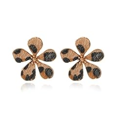 A: Leopard Earrings Flower