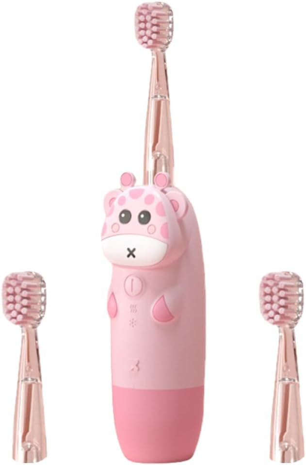 Boys and Girls Sonic Toothbrush Set 4pcs Colorful Electric Toothbrush for Babies Soft Bristles No Battery Included for Children Ages 3 and Up