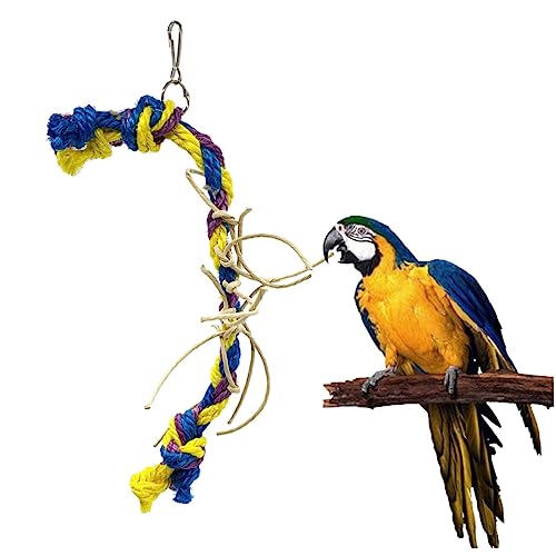 Abaodam Cadena Pájaro De Juguete Mastica Loro SOGA