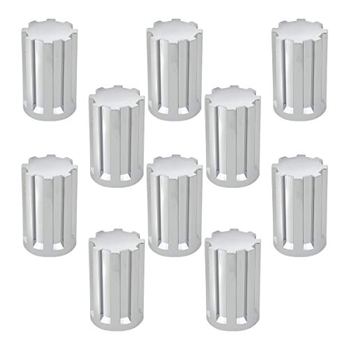 Image of GG Grand General 10223SP 33 mm X 3-1 /2 Inches Chrome Plastic Gear Screw-On Nut Cover