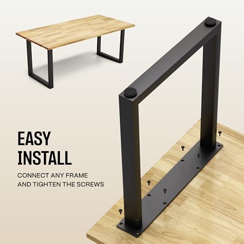 Solid Wood Desk Table Top – Pre-Finished 1.2” Thick Tabletop - Universal Fit for Standing Desks, Countertops & Workstations (48\" x 24\", Rubberwood)