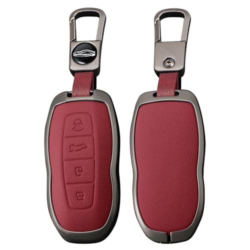 Coque de clé Ford Equator 2022 2023 protection rouge 4 boutons