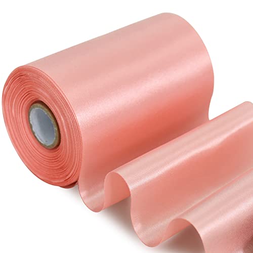 TONIFUL Rose Gold Wide Satin Ribbon