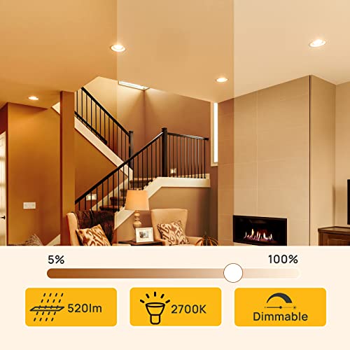 Linkind MR16 LED Bulbs, Dimmable GU5.3 Light Bulb, 12 Volt Spotlights Ceiling Lights, 2 Pin, 5.5W Equivalent to 50W Halogen - Image 2