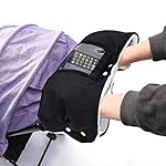 Kinderwagen Handwärmer Handschuhe Kinderwagen mit Handytasche, Wasserfest Winddicht Handmuff für Kinderwagen Buggy Radanhänger