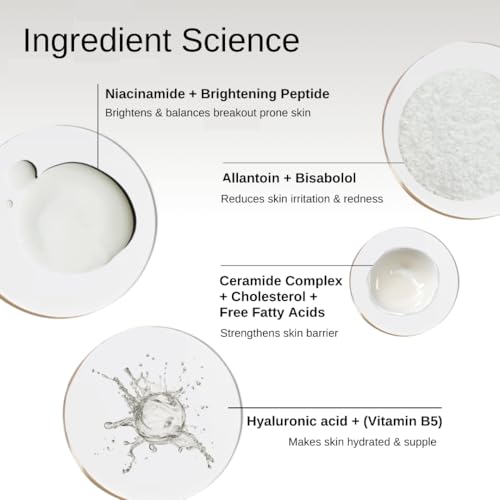 Image of The Formularx Sun Relief Ceramide Sunscreen SPF 50 PA++++ | Broad Spectrum UV & Blue Light Protection | For Oily, Acne prone, Sensitive Skin | Brightening Barrier Care with Niacinamide, Hyaluronic acid, & Peptides | Lightweight, No White Cast | Water & Sweat Resistant | Men & Women | 50g