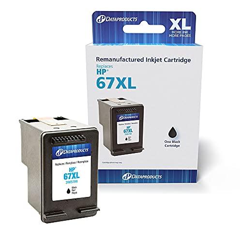 Dataproducts Brand Remanufactured Ink Cartridge Replacement For Hp 67Xl 3Ym57An | Black,3.25 X 2 X 4.25,Dpc67Xlb #TOP19
