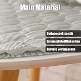 YXHZVON Haustier Kühlmatte, Waschbares Hundematte, Sommer Kühlkissen für Hunde, Selbst Kühlende Hundematte für Zuhause Unterwegs oder im Auto, 62 x 50 cm, M, Grau
