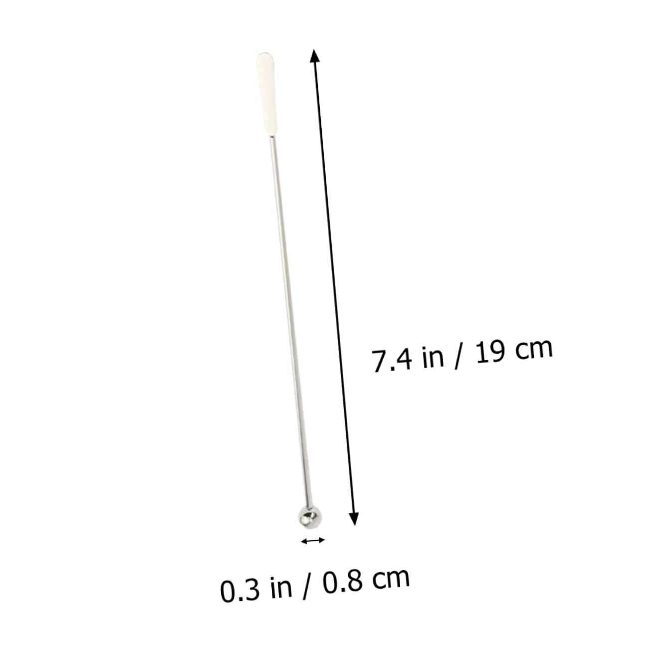 BESTYASH 6Pcs Stainless Steel Swizzle Stick for Cocktail Coffee Mixing Stirring Rods for Home Bar Restaurant Use for Iced Tea Sundaes Skid