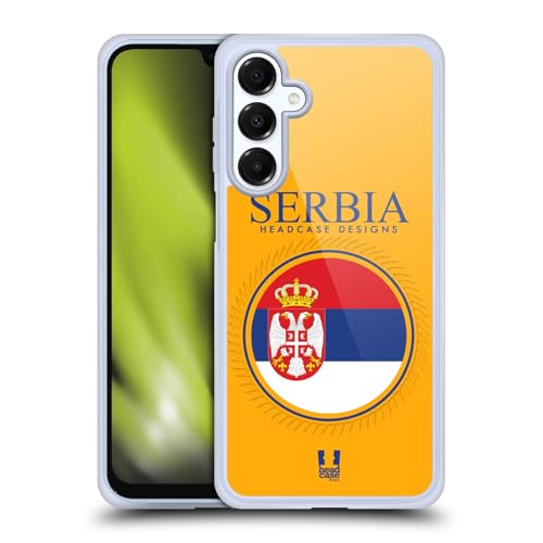 Coque Gel Drapeau Serbie pour Samsung Galaxy A16 5G avec Protection Militaire Head Case Designs