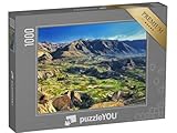 puzzleYOU: Puzzle 1000 Teile „Stufenterrassen im Colca Canyon in Peru: 3279 Meter tief“ – aus der Puzzle-Kollektion Peru, Südamerika