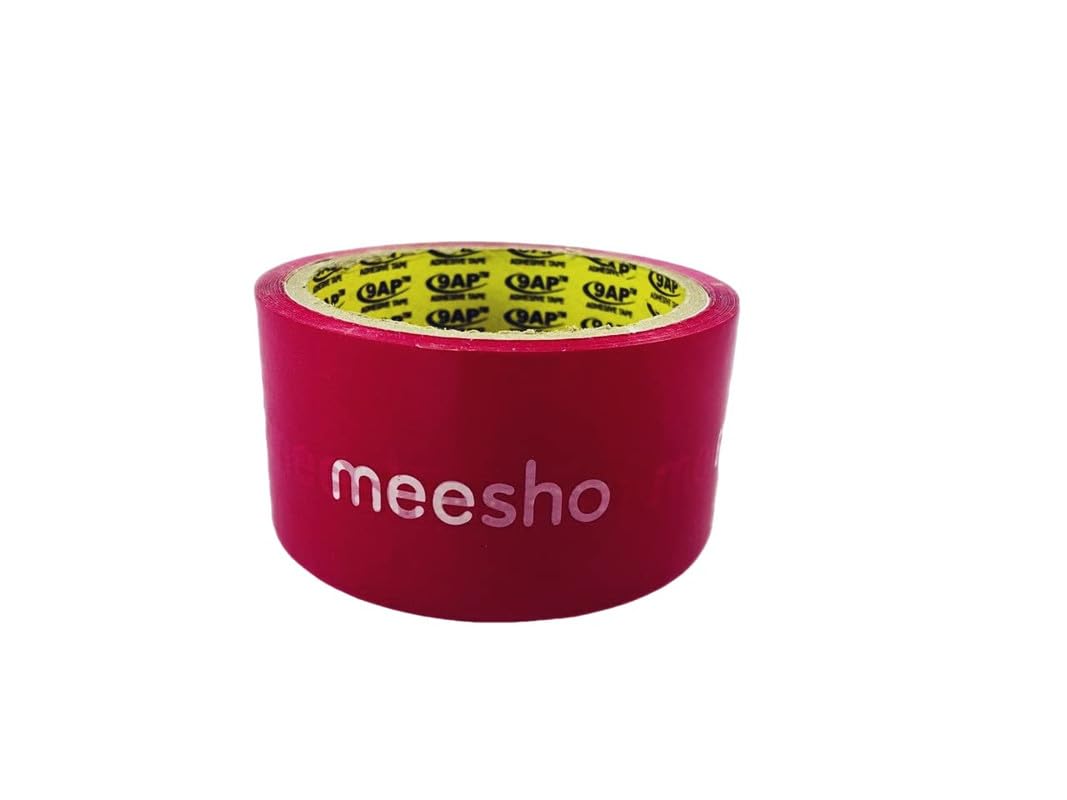 Wellkart Meesho Printed Packaging Tape | Meesho Branded Packaging Tape Adhesive (2 Inch, 48mm) 65 Meters - 42 Micron For Packing Boxes | Pack Of 12 (B0CNVTG6XY) Amazon Price History, Amazon Price Tracker