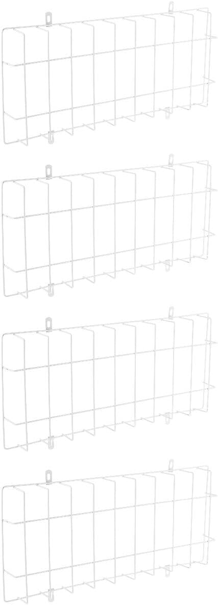 4pcs Emergency Light Protection Cover Steel Wire Guard Air Conditioner Cage Home Installation Supply Light Protective Cover Exit Sign Protector White Wire Cover Wall Mounted