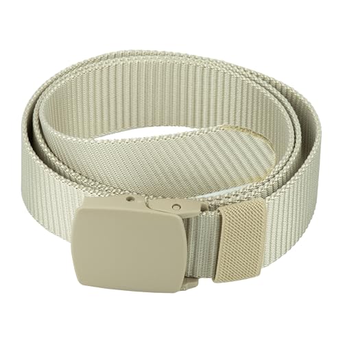 Image of Gelante Tactical Nylon Belts for Men, Work Belt Adjustable Slide Plastic Buckle Web Canvas Belt for Outdoor, Airport friendly