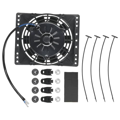 maXpeedingrods 6'' Inch Slim Push Pull Electric Radiator Cooling Fan 650CFM Mount Kit Universal 12V 80W