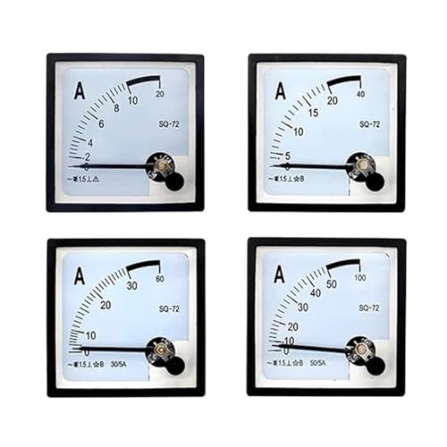 Medidor de panel analógico de precisión, amperímetro, SJ-72, CP-72, SQ-72, CZ-72, CA, 1A, 5A, 10A, 20A, 30A, 40A, 50A, 1 unidad.(50(5A))