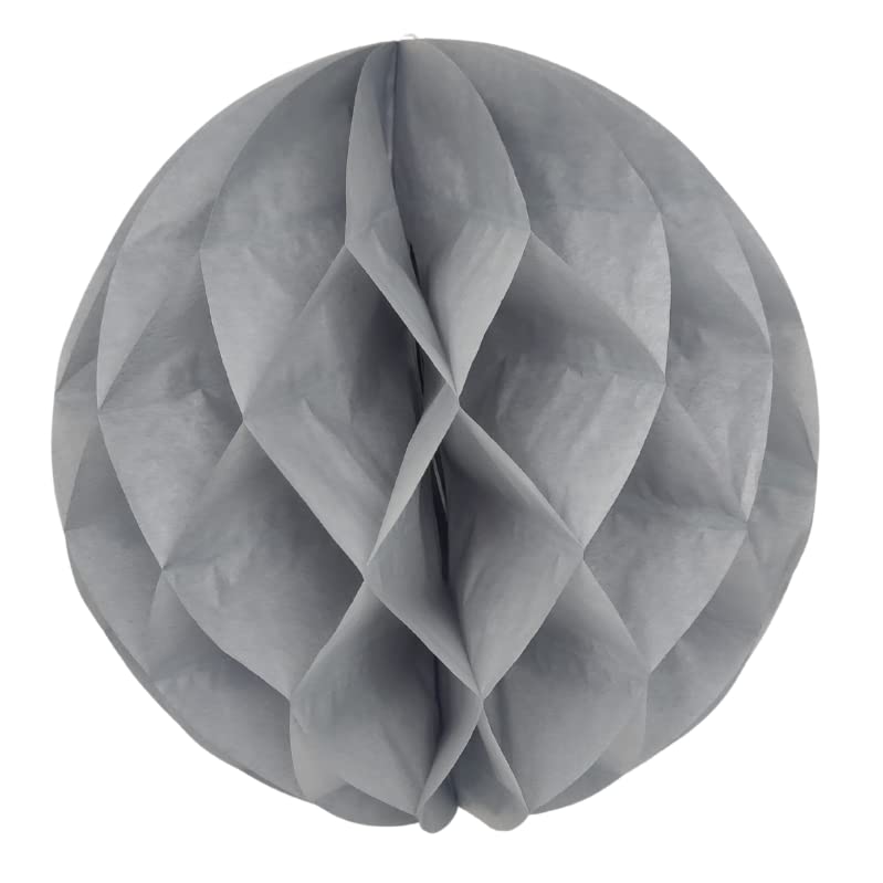 Pack of 5 Paper Honeycomb Balls [Light Grey, 30cm / 12"]