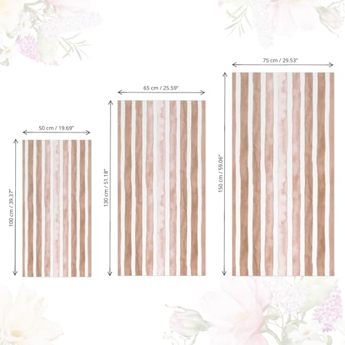 Papel adhesivo muebles decorativo autoadhesivo lavable rayas beige mate 5