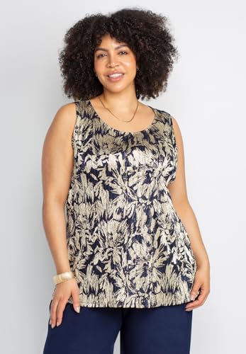 Catherines Women's Plus Size 3-Piece Foil Print Pant Set4