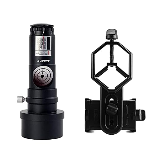 SVBONY Red Laser Collimator for Newtonian Marca Telescope with 2 inch Adapter, with 2 inch Adapter, Bundle with SVBONY Cell Phone Adapter Support Eyepiece Diameter 25 to 48mm
