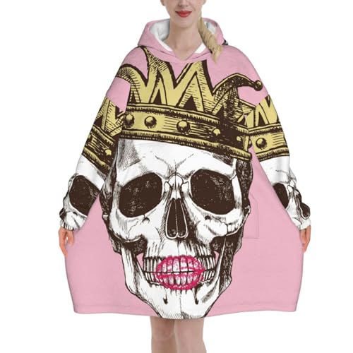 Couverture à capuche haut de gamme flanelle Roi de la Mort
