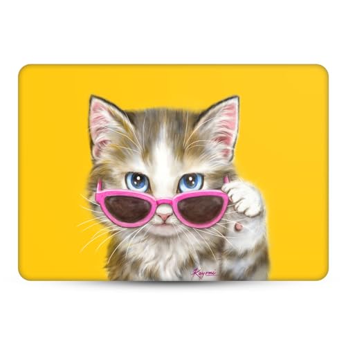 Couverture vinyle MacBook Pro 13 A1989 protège coque sticker chat mignon - 2